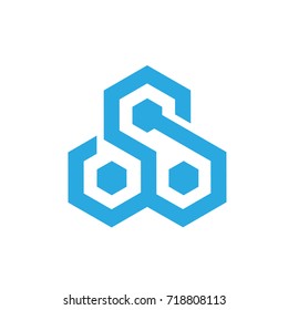 Vector Blue Loop Hive Logo