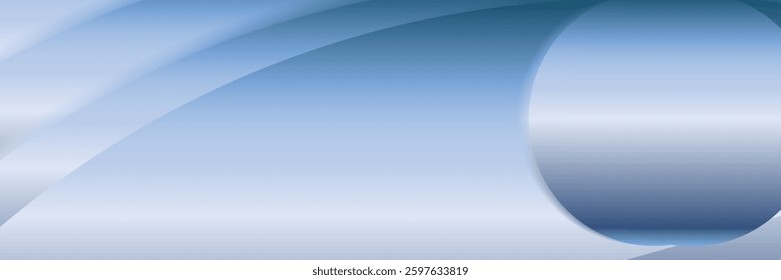 Vector blue metalic line background curve element with black space for text and message design, overlapping layers	