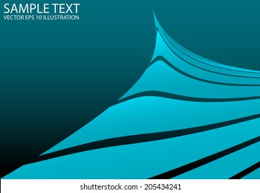 Vector blue modern abstract background template - Blue abstract background vector  illustration