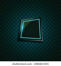Vector de diseño de Anuncio de neón azul.