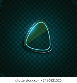 Vector of blue neon banner design.
