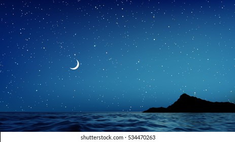 夜空 海 星 の画像 写真素材 ベクター画像 Shutterstock