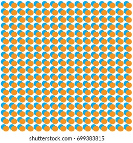 vector blue orange circles pattern