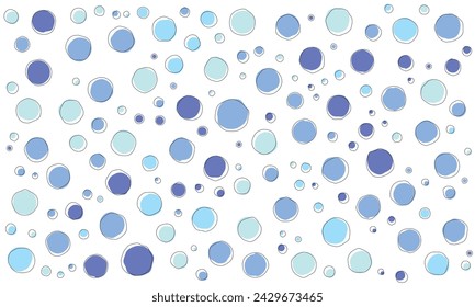 vector blue organic shapes pattern background