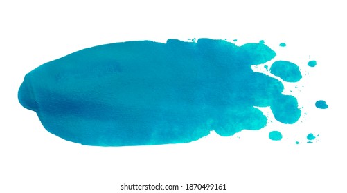 Vector azul pinza textura de pincel de pincel aislado en blanco - banner de salpicadura acrílico para Su diseño