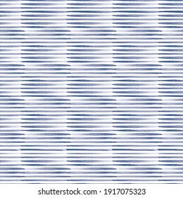 Rayas pintadas de azul vectorial patrón inoxidable