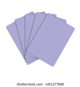 Vector Blue Paper Cards Mockup