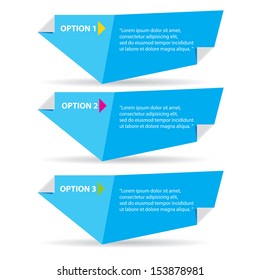 Vector blue paper progress Modern Design template / can be used for infographics / numbered banners / horizontal cutout lines / graphic or website layout vector