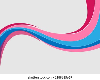 Vector blue pink abstract background.  Wavy waves banner color line for web banner. Abstract pink wave, lines wave texture background, web design abstract card, abstract banners. 