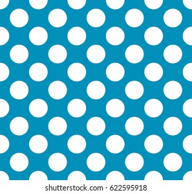 Vector Blue Polka Dot Pattern