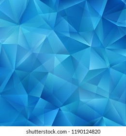 Vector Blue Polygonal Mosaic Background, Creative Design Templates