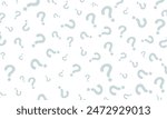 vector blue question marks on white background