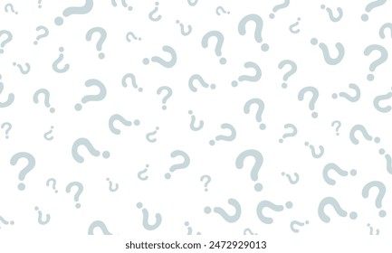 vector blue question marks on white background