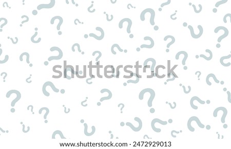 vector blue question marks on white background