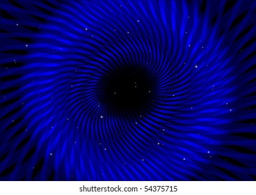 Vector blue radial striped space