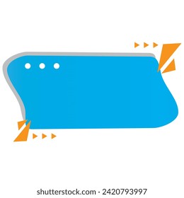 vector blue rectangle banner design template