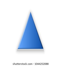 Vector blue and red Arrow banners set. Direct shape. 3d Abstract Business infographic presentation diagram. Section compare service. Up and down trend. Flat Paper index Exact pointer Isolated on white