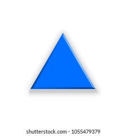 Vector blue and red Arrow banners set. Direct shape. 3d Abstract Business infographic presentation diagram. Section compare service. Up and down trend. Flat Paper index Exact pointer Isolated on white
