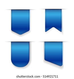 Vector Blue Ribbon set