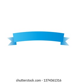 Vector blue ribbons.Ribbon banner set. 