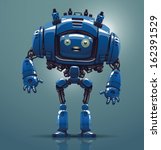 Vector blue robot