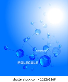Vector blue science background
