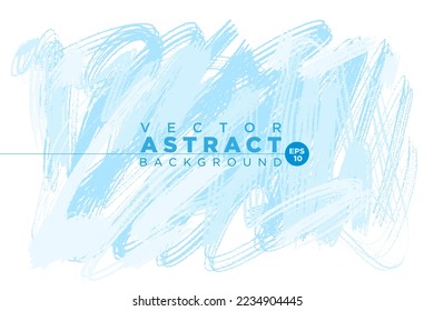 Vector blue shadows color grunge texture background. Artistic strokes horizontal backdrop. Abstract hand-drawn design.