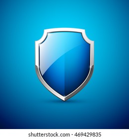 Vector blue shield