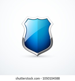 Vector blue shield icon