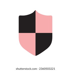 vector blue shield for protection and security logo