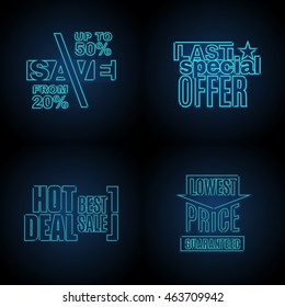 vector blue shine neon modern pattern series of agreement lower proposal and quality product tag classic sundown partnership isolated special black pile numeric modern nocturnal sign storage deal blue