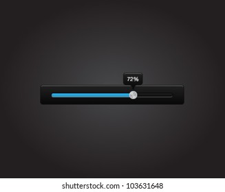 Vector Blue Slider Dark