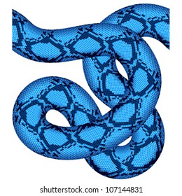 vector blue snake seamless