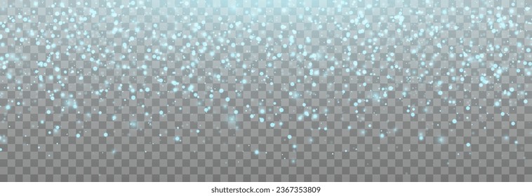 Png de fondo de nieve azul vectorial. Nieve. Nevada, ventisca, invierno. Cae copos de nieve. Fondo de Navidad.