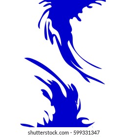 Vector blue spot. Modern abstract background. Unusual art