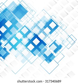 Vector Blue Squares Abstract Background Sky Stock Vector (royalty Free 