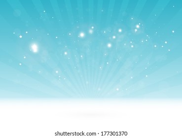 Vector blue star blast virtual design background illustration - Vector blue  blast background illustration