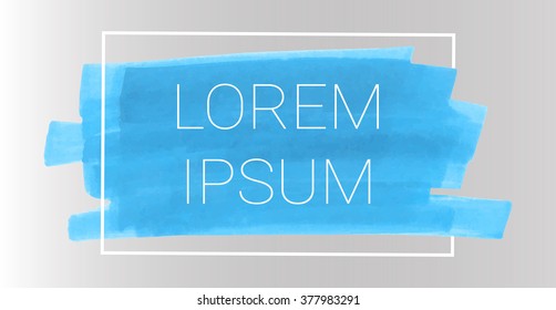 Vector blue stripes drawn with markers. Elements for design and background