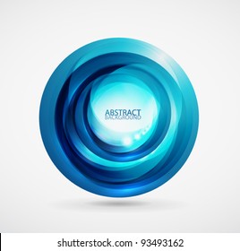 Vector blue swirl