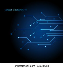 vector blue technology background