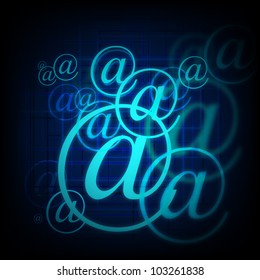 Vector Blue It Technology. Jpeg Version Also Available In Gallery.