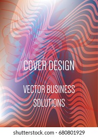 Vector blue, terracotta red iridescent modern A4 cover design. Gradient glow poster template, geometric halftone banner. Futuristic neon metallic glitch background, abstract shapes, hipster pattern.