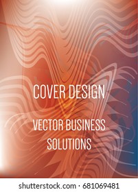 Vector blue, terracotta red iridescent modern A4 cover design. Gradient glow poster template, geometric halftone banner. Futuristic neon metallic glitch background, abstract shapes, hipster pattern.