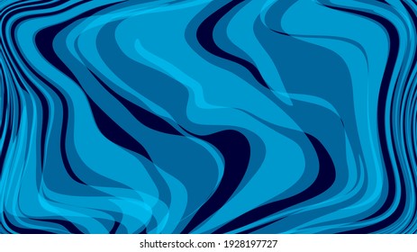 Vector blue texture made up of warped stripes.