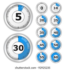 Vector Blue Timers