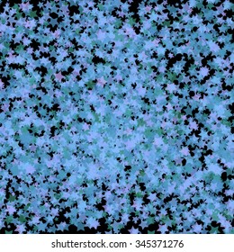 Vector Blue Transparent Stars. Blue Stars Background. Abstract Stars Pattern