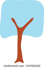 El árbol azul vector es asombroso 