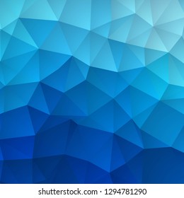 vector blue triangles abstract background. polygonal style