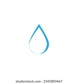 
Vektorblaues Wassertropfsymbol-Set. Flaches Droplet Logo formt Sammlung.
