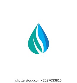 
Vector blue water drop icon set. Flat droplet logo shapes collection.
